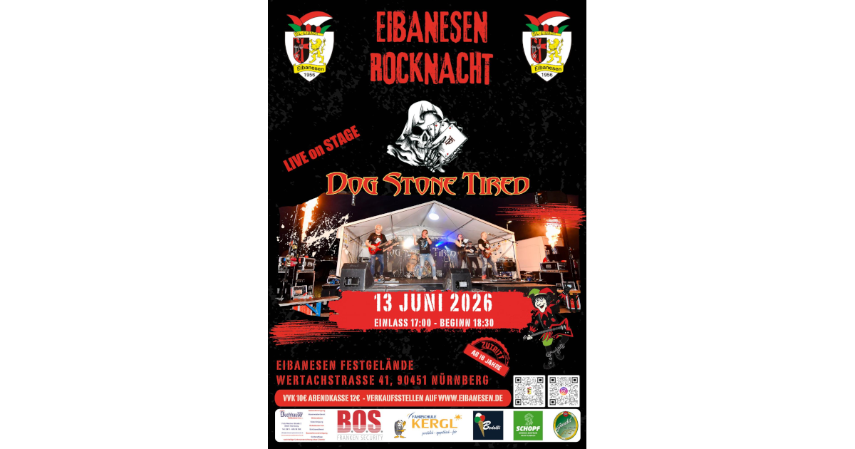 Eibanesen Rocknacht in Nürnberg ab 18:30 Uhr