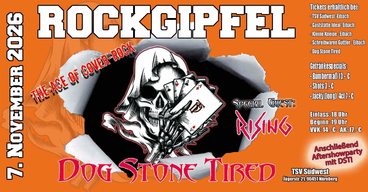 Rockgipfel in Nürnberg ab 19:00 Uhr