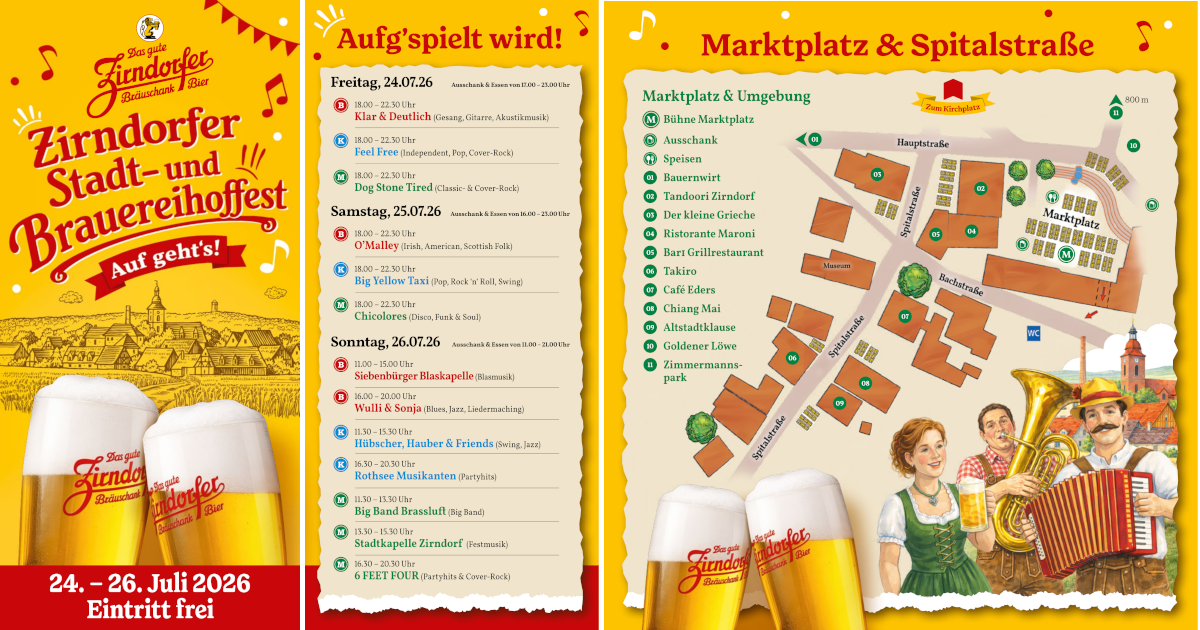 Stadt- und Brauereifest in Zirndorf ab 18:00 Uhr